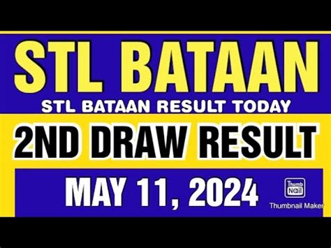 STL BATAAN DAILY RESULT By:DMGJR .
